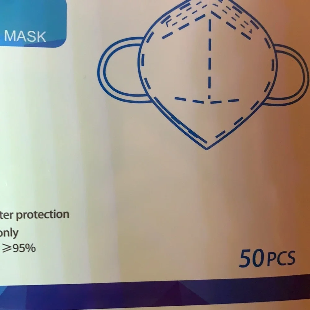 KN95 adult protective face mask 50 count. New
